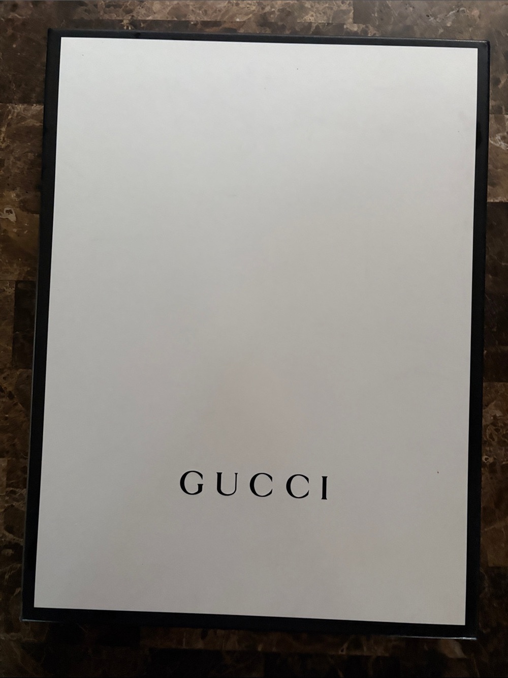 Empty Gucci Black & White Gift Box